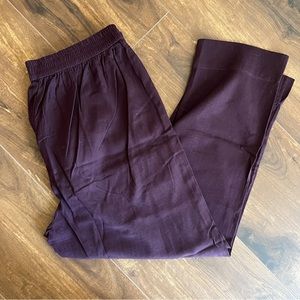 Dark Purple eggplant Salwar Kurta Pants Office Trousers Indian Bottoms cotton